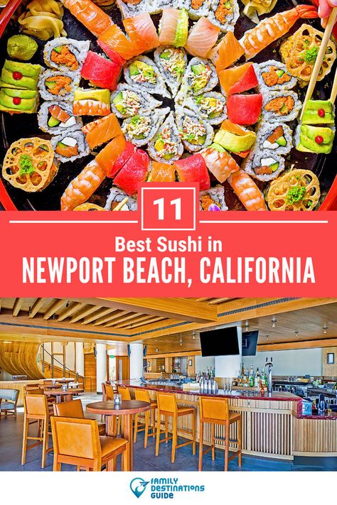 Best Sushi in Newport Beach, CA Newport Beach Restaurants, Traditional Sushi, Sushi Bars, Unique Cafe, California Restaurants, Best Sushi, Sushi Restaurants, Sushi Bar, Foodie Travel