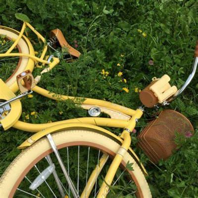 Bicycle Aesthetic, Yellow Bicycle, Pretty Odd, Cottagecore Home Decor, All The Bright Places, Bike Aesthetic, Healthy Dog Treat Recipes, Cottagecore Aesthetic, + Core + Aesthetic