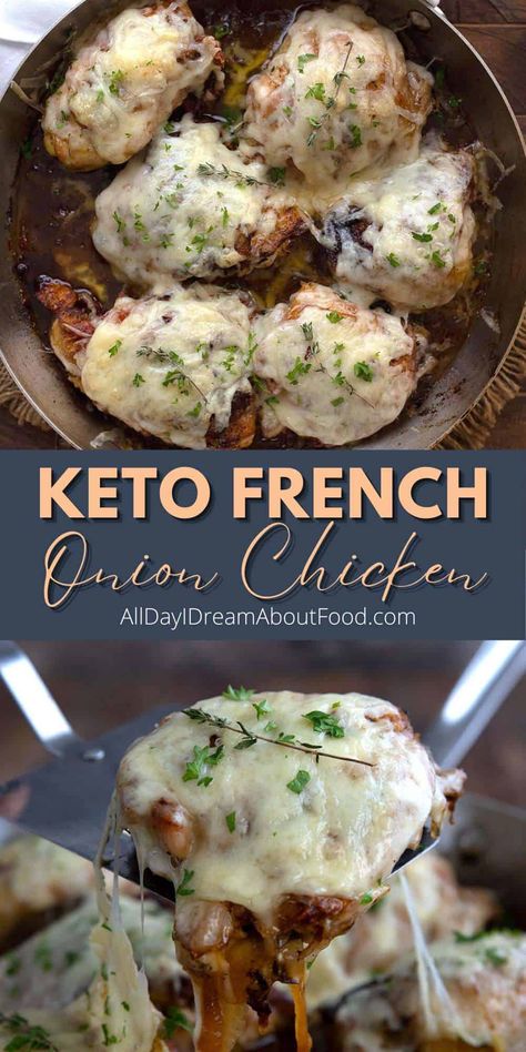 Turkey Thigh Recipes, Turkey Thigh, French Onion Chicken, Onion Chicken, Keto Cooking, Keto Recipes Dinner, Low Carb Dinner Recipes, Low Carb Chicken, Keto Chicken