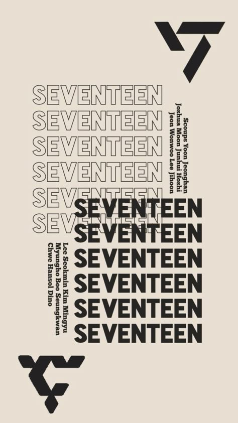 Seventeen Kpop Wallpaper, Seventeen Lyrics, Seventeen Wallpaper, Kpop Iphone Wallpaper, Wallpaper Screen, 17 Kpop, Seventeen Going Seventeen, Seventeen Album, Seventeen Wallpapers