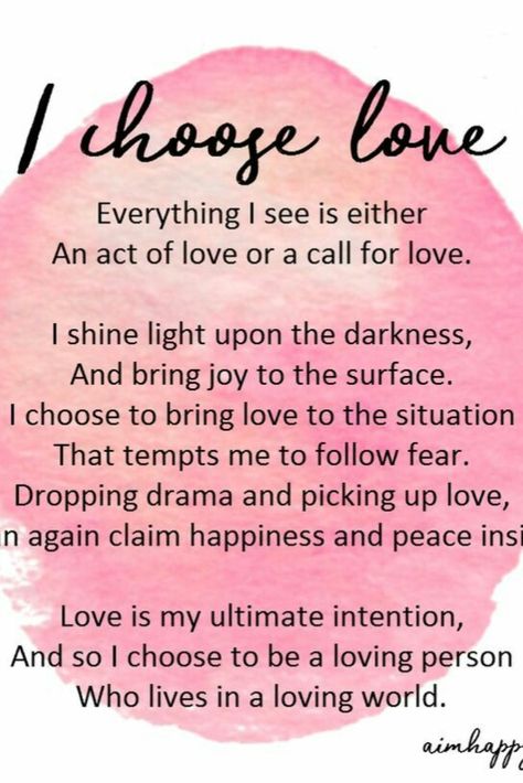 Affirmation For Love, I Choose Love, Prayer For Guidance, A Course In Miracles, Choose Love, True Happiness, Three Words, Love Affirmations, Manifestation Affirmations