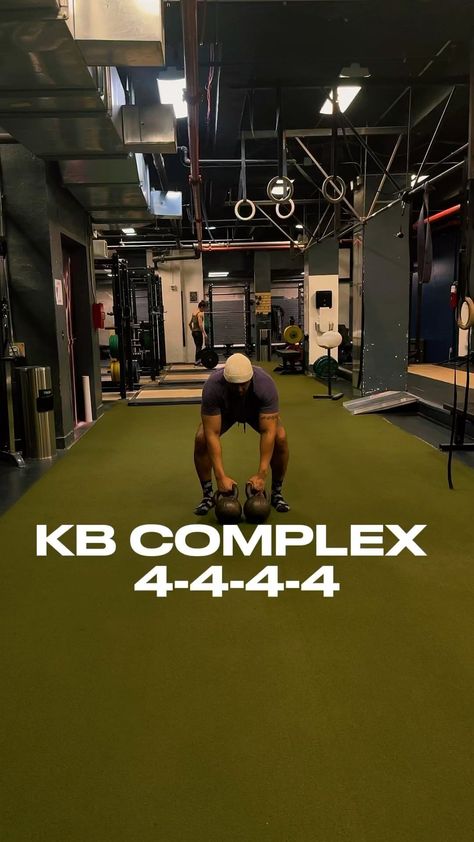 Alex | Kettlebell Coach & Online Programs | 4-4-4-4 COMPLEX🔥 Save this kettlebell complex 📝✅ 📝 double bells (24kg) 4-5 rounds 4x dbl cleans 4x dbl press 4x dbl squats 4x dbl… | Instagram Kb Complex Workout, Kettlebell Kings Workouts, Kettlebell Deadlift Form, Kettlebell Pyramid Workout, Kettlebell Complex Workout, Kettle Bell Swings Muscles, Kettlebell Workout Routines, Body Conditioning, Full Body Kettlebell Workout