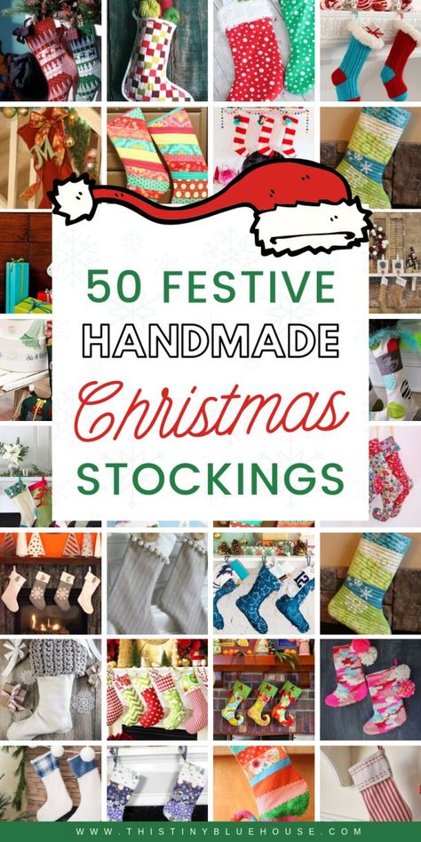 Diy Christmas Stockings, Easy Christmas Stockings, Diy Christmas Stocking, Christmas Stocking Tutorial, Christmas Stockings Sewing, Stocking Tutorial, Christmas Stocking Decorations, Decorated Stockings, Christmas Eve Traditions