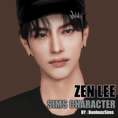 BunbunzSims ❤︎ Sims 4 Hair Male, Sims 4 Tsr, Pelo Sims, Sims 4 Cc Skin, Korean Face, Sims 4 Characters, Boy Face, Romantic Anime Couples, Sims 4 Cas