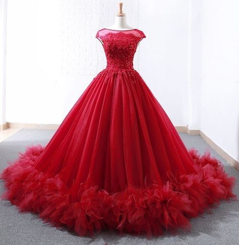 Purple Quinceanera, Princess Of, Red Ball Gowns, Red Ball Gown, Red Quinceanera Dresses, Gowns Dresses Elegant, Red Wedding Dresses, Red Evening Dress, Quinceanera Dress