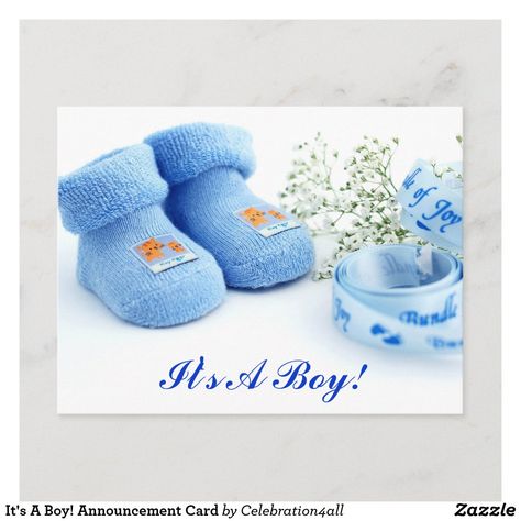 Baby Boy Announcement Cards, Adoption Shower, Boy Announcement, It's A Boy Announcement, Its A Girl Announcement, Birth Announcement Template, Birthday Sash, Baby Boy Announcement, Birth Announcement Boy