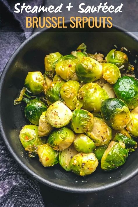 Boiled Brussel Sprouts, Healthy Brussel Sprout Recipes, Healthy Brussel Sprouts, Steamed Brussel Sprouts, Honey Garlic Glaze, Sprout Recipe, Sauteed Brussel Sprouts, Cooking Brussel Sprouts, Garlic Marinade