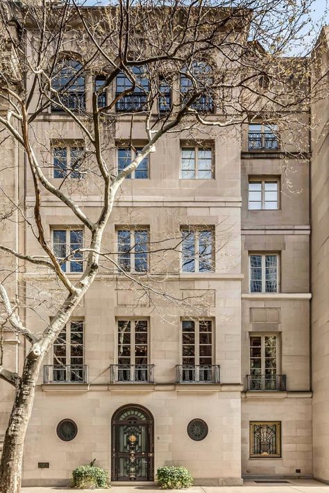 The former New York home of late fashion tycoon Gianni Versace has come up for sale, sporting a $70mn (c.£55.9mn) asking price. The opulent Baroque-style mansion at 5 East 64th Street in Manhattan sprawls over 14,175 square feet across six floors, offering 17 rooms including seven bedrooms,... Exterior Molding, Italian Marble Flooring, Versace Mansion, New York Townhouse, Versace Style, Lenox Hill, The Upper East Side, Garden Levels, New York Homes