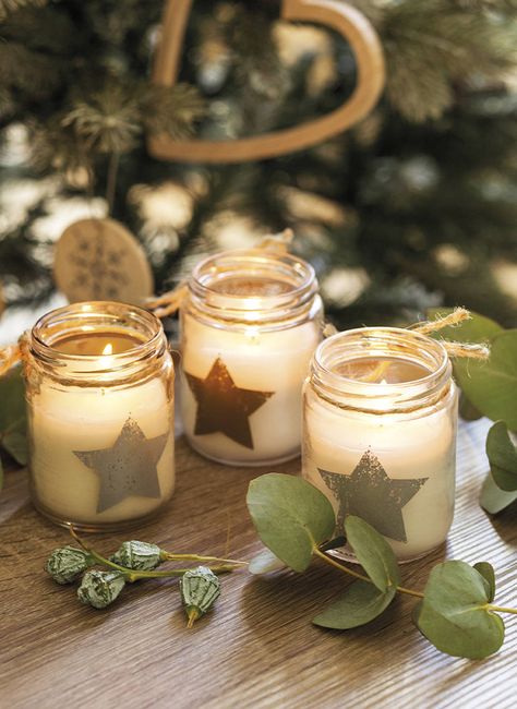 Navidad Christmas, Mason Jar Crafts, Jar Crafts, Mason Jar, Tea Light Candle, Candle Jars, Tea Lights, Mason Jars, Christmas Decor