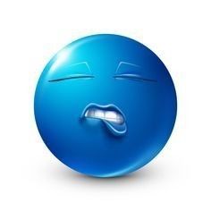 blue guy Blue Ball, Smiley, Blue