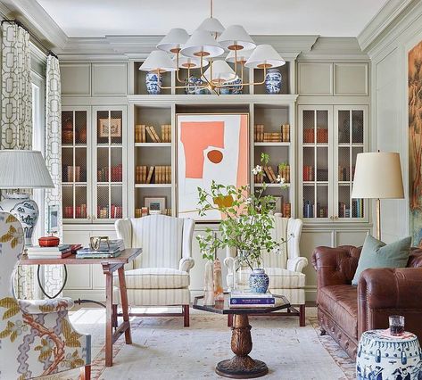 Office • Instagram Ashley Gilbreath Interiors, Ashley Gilbreath, Southern Decor, Interior Design Books, Atlanta Homes, Southern Home, Living Styles, Southern Living, An Eye