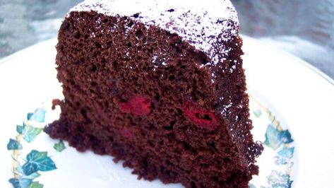 Microwave Chocolate Cherry Snack Cake Recipe - Food.com Chocolate Loaf, Chocolate Loaf Cake, Cake 5, Chocolate Banana Bread, Browned Butter, Chocolate Espresso, Chocolate Glaze, Loaf Cake, Chocolate Banana