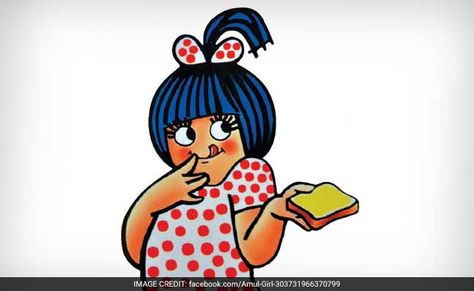 The Utterly Delicious Journey Of Amul Girl Amul Butter, Butter Image, Shri Ganesh Images, Vintage Poster Design, Ganesh Images, Thread Painting, Girls Illustration, Brand Story, Tv Commercials