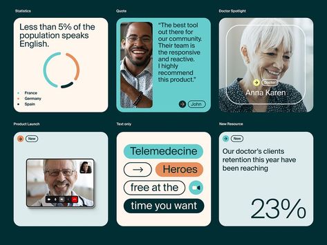 Healthcare Social Ads by Julien Renvoye for Voila on Dribbble Healthcare Ads, B2b Social Media, Startup Design, Medical App, Quiz Design, Gas Service, Homepage Design, Best Cleaning Products, Display Ads