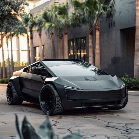 Black Cars, Tesla Cybertruck, Tesla Motors, Rims For Cars, Concept Car Design, Be Amazing, Futuristic Cars, Luxury Suv, Transportation Design