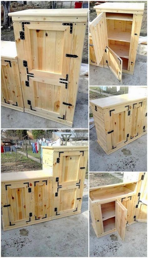 Pallet Furniture Designs, Pallet Kitchen, Woodworking Projects Furniture, Pallet Projects Furniture, Kabinet Dapur, Diy Dining, Wooden Pallet Furniture, Wooden Pallet Projects, Recycled Pallets