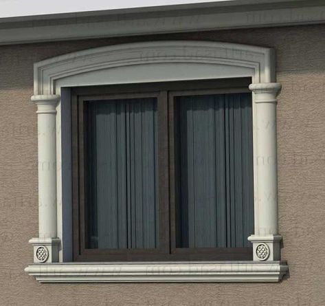 Chajja Design, Exterior Window Design, Window Finishes, House Entrance Design, Boundary Design, Exterior Window Sill, Glass Window Ideas, Cove Moulding, Wooden Window Design