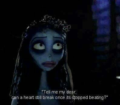 Well can it? Tim Burton Quotes, Corpse Bride Quotes, Emily Corpse Bride, Tim Burton Corpse Bride, Tim Burton Characters, Bride Quotes, The Corpse Bride, Tim Burton Art, Tim Burton Films