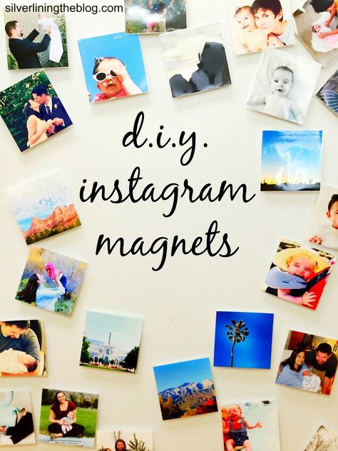 DIY Instagram fridge magnets. So easy, and everyone stops to ask how I did them! #diy #craft #instagram Diy Instagram, Magnet Quotes, Small Canvas Paintings, Easy A, Instagram Diy, Small Canvas, Photo Magnets, Find Beauty, Nap Time