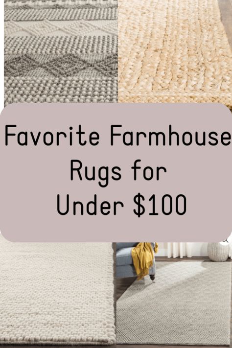 Beautiful, long-lasting farmhouse accent rugs from Walmart! Cottage Rug Ideas, Bedroom Rug Cheap, Rustic Rugs Farmhouse Style, Industrial Farmhouse Rug, Farmhouse Bedroom Rug, Farmhouse Bedroom Rugs Under Bed, Cheap Farmhouse Rugs, Farmhouse Area Rug, Farmhouse Rug Soft