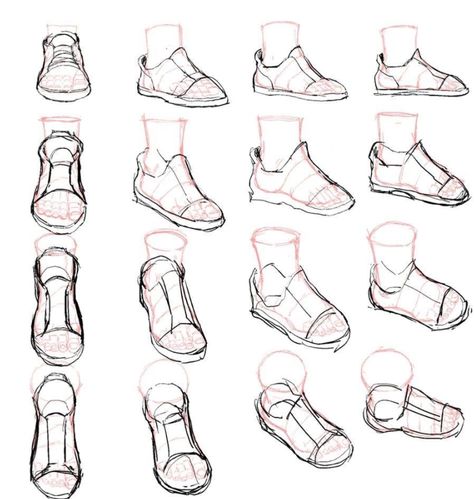 Drawing Shoes, Feet Drawing, Body Drawing Tutorial, Art Help, 캐릭터 드로잉, Reference Poses, Anime Drawings Tutorials, Drawing Clothes, Anatomy Art