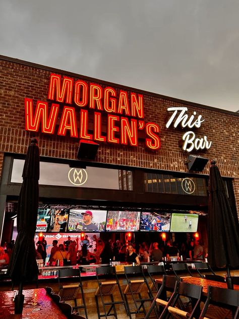 This Bar Morgan Wallen, Country Bar Aesthetic, Morgan Wallen Aesthetic, Morgan Wallen Last Night, Nashville Aesthetic, Morgan Wallen Concert, Nashville Bars, Current Aesthetic, Vision Board Book