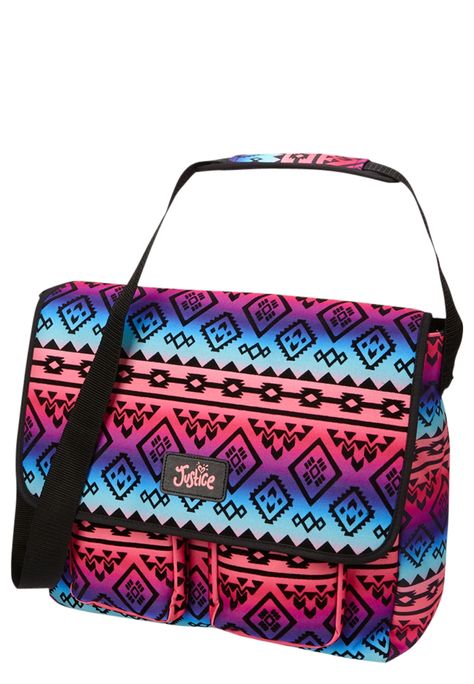 Multi Tribal Messenger Bag (original price, $29.50) available at #Justice Justice Backpacks, Cute Backpacks For School, Justice Store, Justice Clothes, Handbags For College, Girls Messenger Bag, Baby Doll Nursery, Justice Clothing, Disney Merch