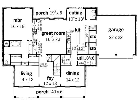 Watsonia Georgian Style Home First Floor from houseplansandmore.com Georgian House Floor Plan, House Plans Layout, Georgian House Plans, Georgian Style Homes, Georgian House, House Plans And More, Georgian Homes, House Floor, Architectural Designs