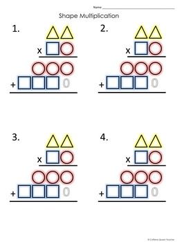 2 Digit Multiplication Organizers - Differentiated - Two D Two Digit Multiplication, Multiplication Practice Worksheets, 2 Digit Multiplication, Double Digit Multiplication, Math Worksheets For Kids, Teaching Games, Multiplication Practice, Caffeine Queen, Long Division