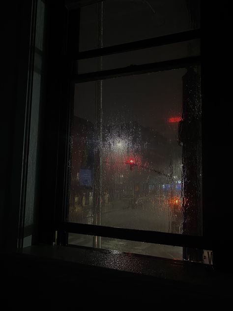 Rainy Night Window, Rainy Window, Night Window, Rain Aesthetic, Rainy Day Aesthetic, I Love Rain, The Quiet Ones, Rain Storm, Love Rain