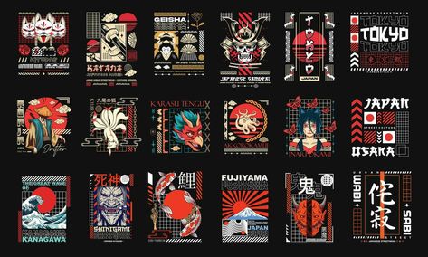 Dragon Samurai, Streetwear Tshirt Design, Flamingo Wallpaper, Oni Mask, Anime Streetwear, Japanese Tshirt, Anime Tees, Streetwear T Shirt, Japan Culture