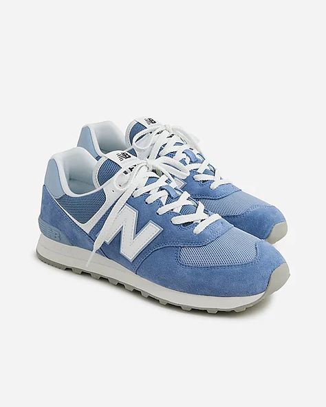 Women's Clothing - New Balance Shoes & Boots | J.Crew New Balance 574 Sneakers, Colorful Sneakers, Shoe Wishlist, Cute Sneakers, New Balance 574, Knit Sneakers, Sneakers For Men, Sneakers Blue, New Balance Shoes