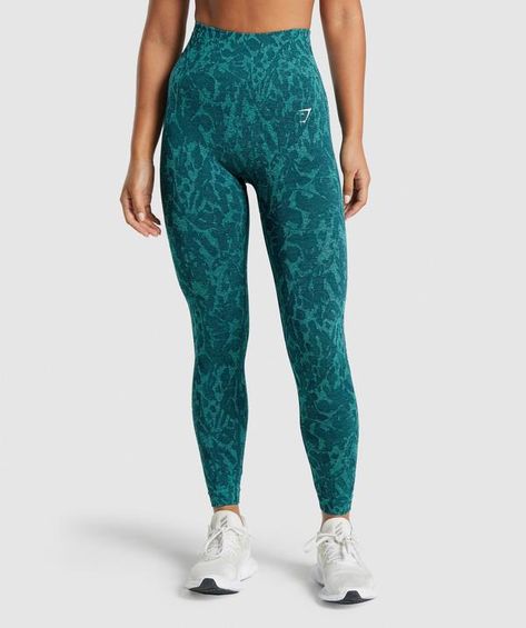 Women's Pants and Leggings | Gymshark Do It Tired, Beige Hoodies, Gymshark Adapt Animal, Gym Leggings Women, Teal Leggings, Gym Wear For Women, Ombre Leggings, Workout Stuff, 2022 Style