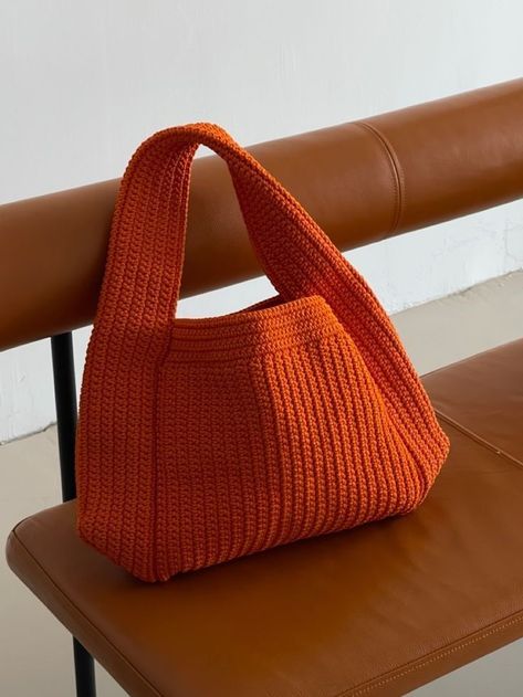 Knitted Bag, Ideas Crochet, Crochet Bag, Free Crochet, Crochet Projects, Crochet Pattern, Crochet Patterns, Purse, Yarn