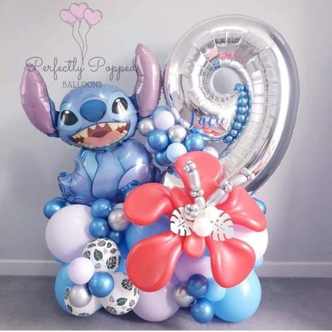 Disneyland Nails, Ariel Birthday Party, Stitch Party, Stitch Birthday, Ariel Birthday, Nana Birthday, Birthday Bouquet, Balloon Arrangements, Birthday Party Theme Decorations