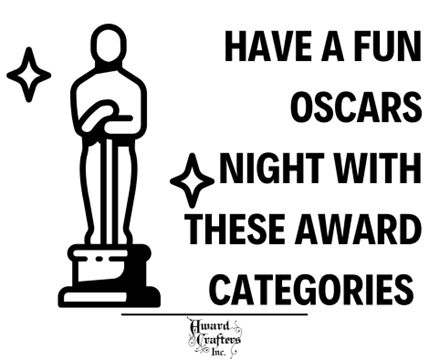 Are you planning to have an Oscars-watching party with your friends? Then why not add some extra fun and get creative by adding a few awards of your own? Here are a few ideas from a provider of customized plaques to help make sure everyone has a fun time! Award Categories Ideas, Funny Awards For Friends, Funny Award Titles, Best Dressed Award, Funny Awards, Fun Awards, Oscar Night, Award Ideas, Essay Tips