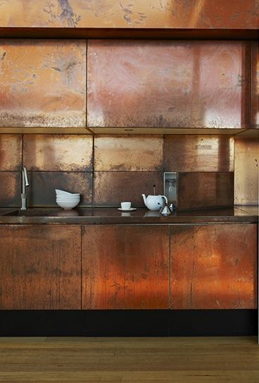 . Ultra Modern Kitchen, Copper Kitchen, Modernism, Dream Kitchen, A Kitchen, Scandinavian Style, Kitchen Inspirations, Kitchen Interior, Interior Spaces