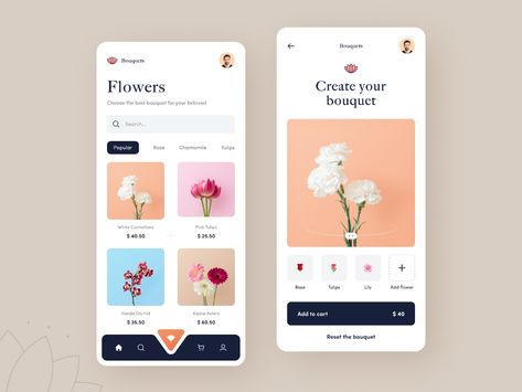 Marvel App, Fitness Tracking App, Social App Design, Yoga App, Flower App, Mobile App Design Inspiration, App Interface Design, App Design Inspiration, App Interface