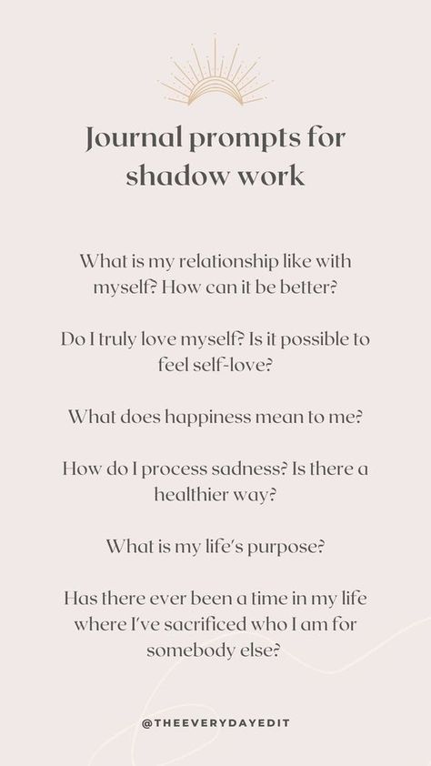 Journal Prompts | Journaling | Shadow Work #journalprompts #shadowwork #journal #writingtherapy Prompts For Shadow Work, Work Journal Prompts, Shadow Work Journal Prompts, Shadow Work Spiritual, Mindfulness Journal Prompts, Morning Journal Prompts, Shadow Work Journal, Morning Journal, Healing Journaling