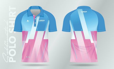 Sporty Polo Shirt With Sublimation Print For Sports Season, Sublimation Polo Shirt Design, Polo Shirt Sublimation Design, Cotton Polo Shirt With Sublimation Print For Sports, Full Sublimation Polo Shirt Design, Polo Shirt Design Graphics, Team-colored Polo Shirt For Sports, Pink Polo Shirt, Polo Shirt Design