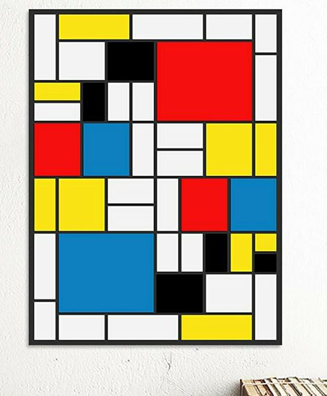 Pete Mondrean quilt idea Matryoshka Doll Art, Mondrian Art, Square Art, Piet Mondrian, Unframed Wall Art, Pop Design, Art Masters, Old Master, Unframed Art