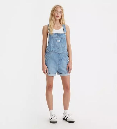 Vintage Women's Shortalls - Light Wash | Levi's® CA Light Wash Levis, Classic Vintage Style, Spring Fits, Classic Vintage, Warm Weather, Levi's, Vintage Ladies, Vintage Style, Work Wear