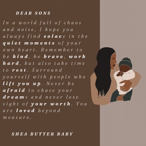 Letter to our sons 💙 Tag a BOY mom Follow @shea.butter.baby__ for more! #momblogger #momlife #mommotivation #mommotivationmonday #sheabutterbaby #sisterhood #village #ittakesavillage Dear Son Letters Mom, Mom Motivation, Chase Your Dreams, Quiet Moments, Boy Mom, Mom Blogger, Monday Motivation, A Boy