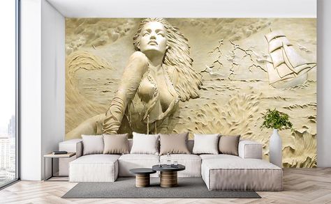 Locati Architects, 3d Wallpaper Mural, Wallpaper For Wall, Sailboat Art, 3d Wall Murals, Custom Wall Murals, Beauty Wallpaper, Wallpaper Size, Japan Design