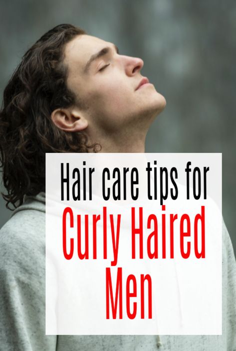 Curly Hair Men - How To Take Care of Natural Curls and other hair care tips for curly haired men #haircare #curlyhair #curlyhairmen #abeautifulspace Frizzy Hair Remedies Men, Curly Hair Men Care, Curly Hair Tips Men, Mens Hair Care Routine, Curly Hair Care For Men, Mens Curly Hair Routine, Hair Care Routine Men, Curly Hair Routine Men, Taking Care Of Curly Hair