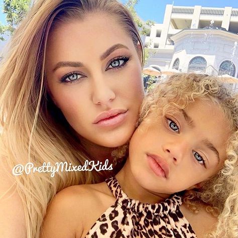 Image may contain: one or more people and closeup Kaia Rose, Daughter Hairstyles, Family Harmony, Cute Mixed Babies, Mixed Kids, Mommy Daughter, Mixed Babies