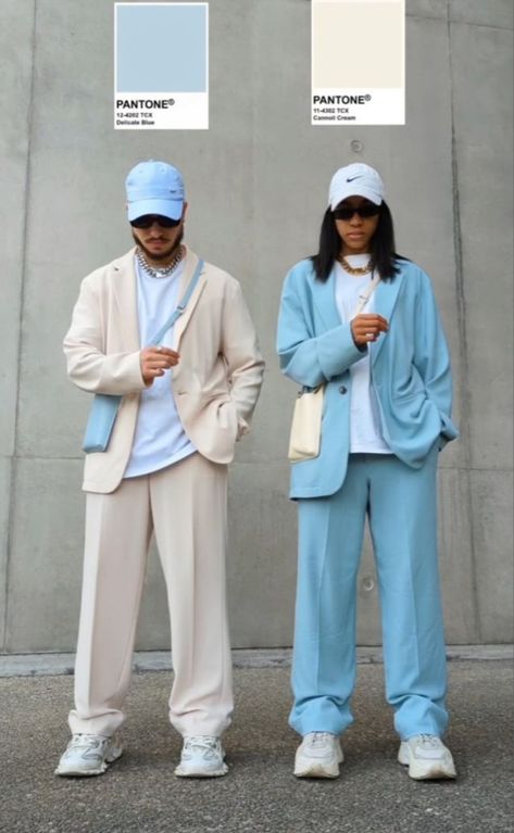 Complementary Colors Fashion, Color Matching Clothes, Couple Streetwear, Blazer Outfits Men, Outfit Oversize, Colour Combinations Fashion, Color Combos Outfit, Color Combinations For Clothes, Men Stylish Dress