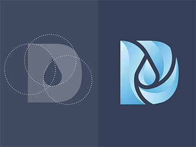 Plumbing Logo Design, Plumbing Logo, Inspiration Logo Design, Drop Logo, D Logo, Illustrator Design Tutorial, 3d Logo Design, Water Logo, Drop Design