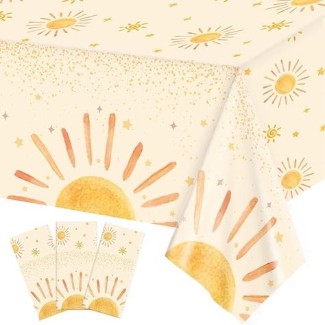 Boho Sun Birthday Party, Sun Party Decorations, Boho Sun Birthday, Birthday Ideas Themes, Sun Birthday Party, Daisy Birthday Party, Here Comes The Son, Sun Birthday, Bebe Shower