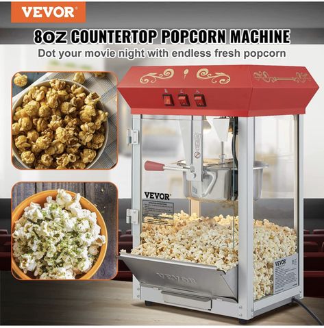 Movie nights at home. Commercial Popcorn Machine, Hot Popcorn, Microwave Popcorn Popper, Popcorn Makers, Popcorn Popper, Popcorn Machine, Electric Juicer, Microwave Popcorn, Kitchen Accessories Decor